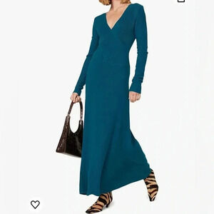 Tome Collective Sweater Maxi dress faux wrap